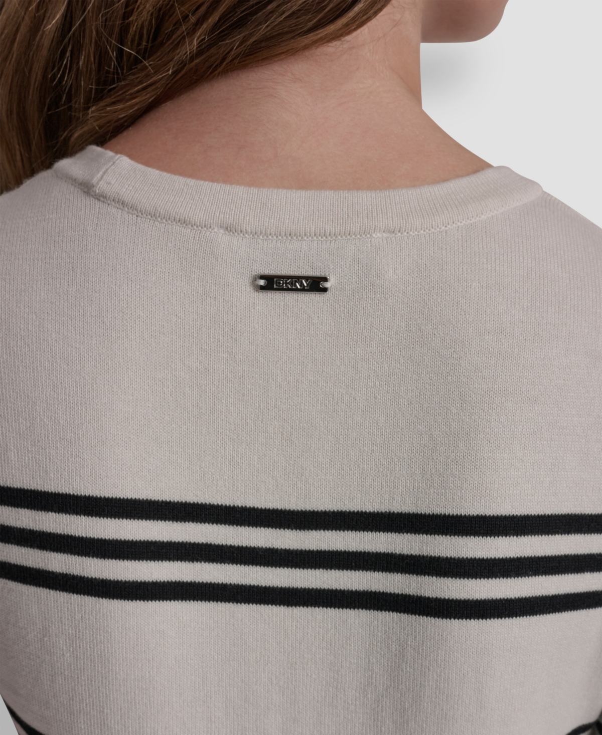 Dkny Jeans Women's Striped Crewneck Sweater