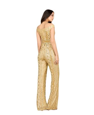 Women's Beaded Off Shoulder Jumpsuit