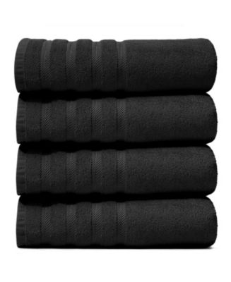 Hearth & Harbor Luxury Soft & Absorbent 100% Ring Spun Cotton Bath Towels for Bathroom, Shower, Spa - 4 Piece Bath Towel Set - Macy's