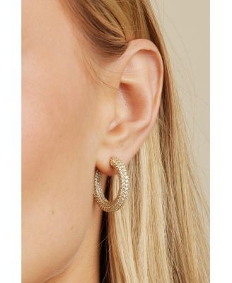 Alex Crystal Hoops