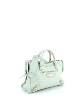 Medium City Classic Metallic Edge Bag Leather