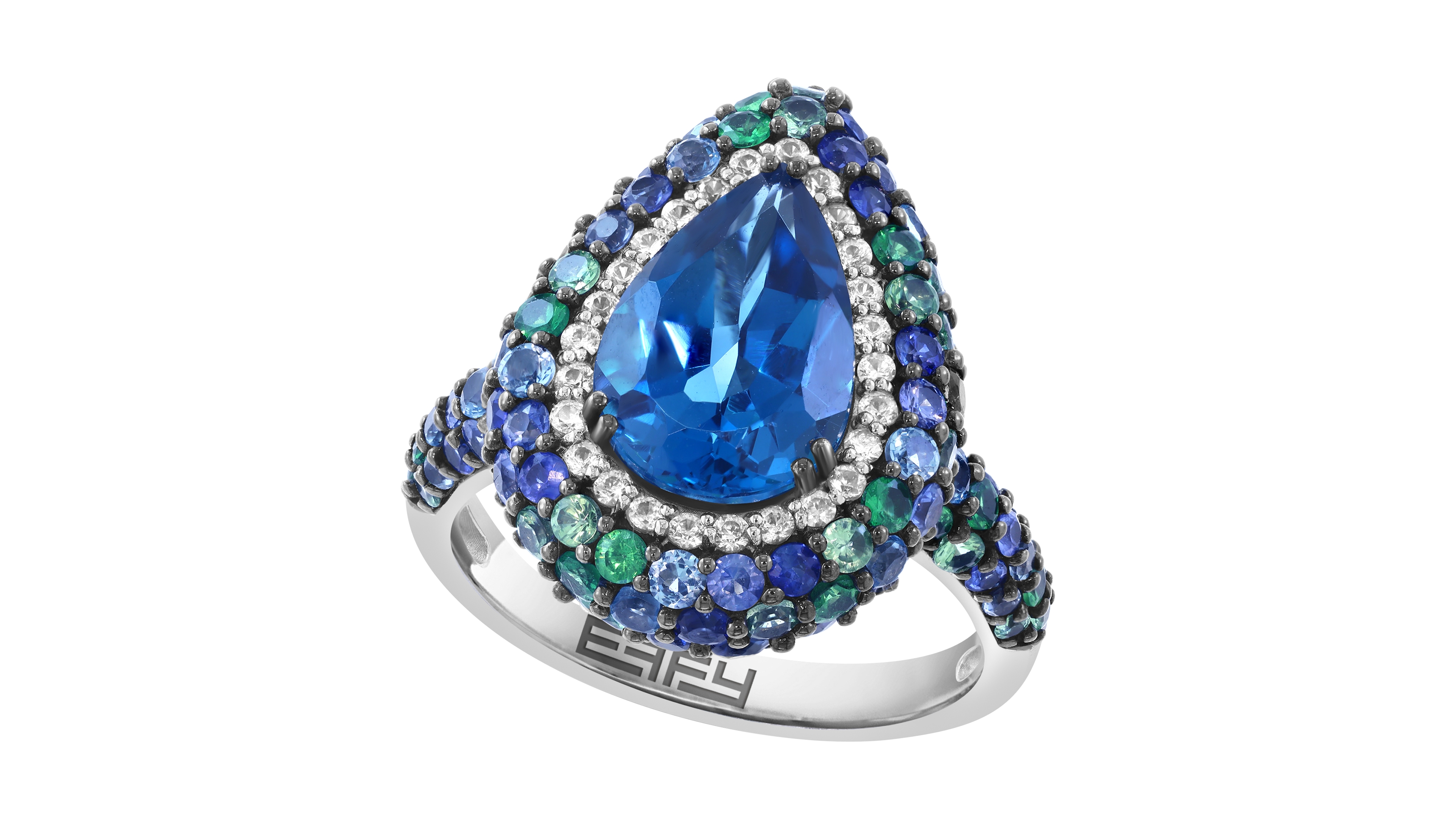 Effy Collection Multi Gemstone Ring (6-1/3 ct. t.w.) in Sterling Silver