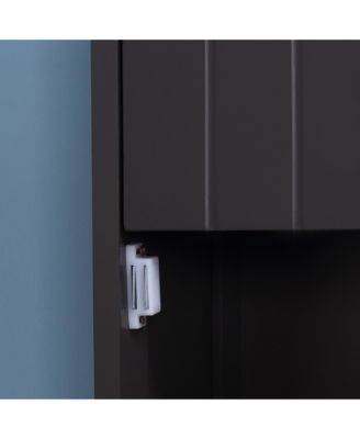 Bathroom Storage Cabinet Tall Free Sding Linen Tower w/ 3-Tier Shelf