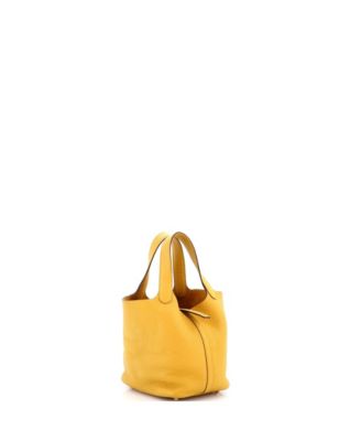Pre-Owned HERMES PM Picotin Lock Bag Clemence