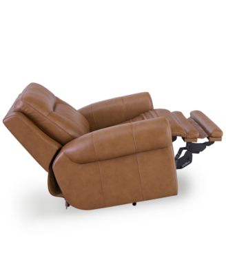 Alexandre Leather 39" Power Rocker Recliner with Power Headrest, Exclusively at Macy's