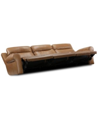 Alexandre Leather 3-Pc. Sofa with 3 Power Motion Recliners, Exclusively at Macy's