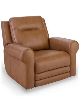 Alexandre Leather 39" Power Rocker Recliner with Power Headrest, Exclusively at Macy's