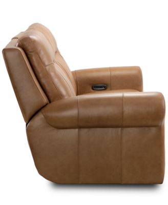 Alexandre Leather 2-Pc. Sofa with 2 Power Motion Recliners, Exclusively at Macy's