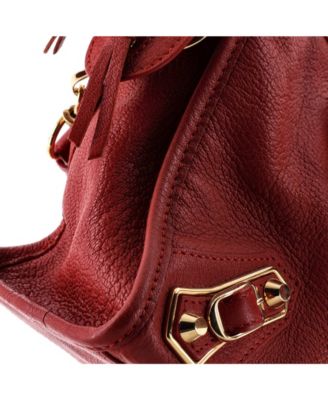 Small City Classic Metallic Edge Bag Leather