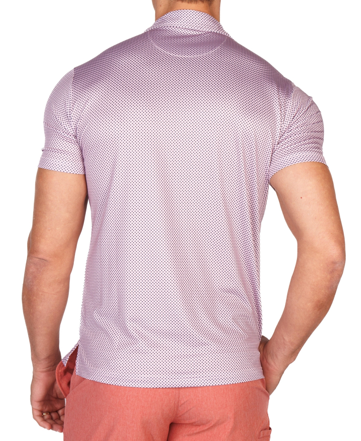 TailorByrd Men's Mini Dots Performance Polo