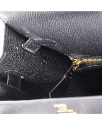 Kelly 25 Handbag Black Epsom with Gold Hardware
