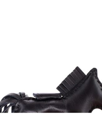 Pre-Owned HERMES PM So Black GriGri Rodeo Bag Charm Leather