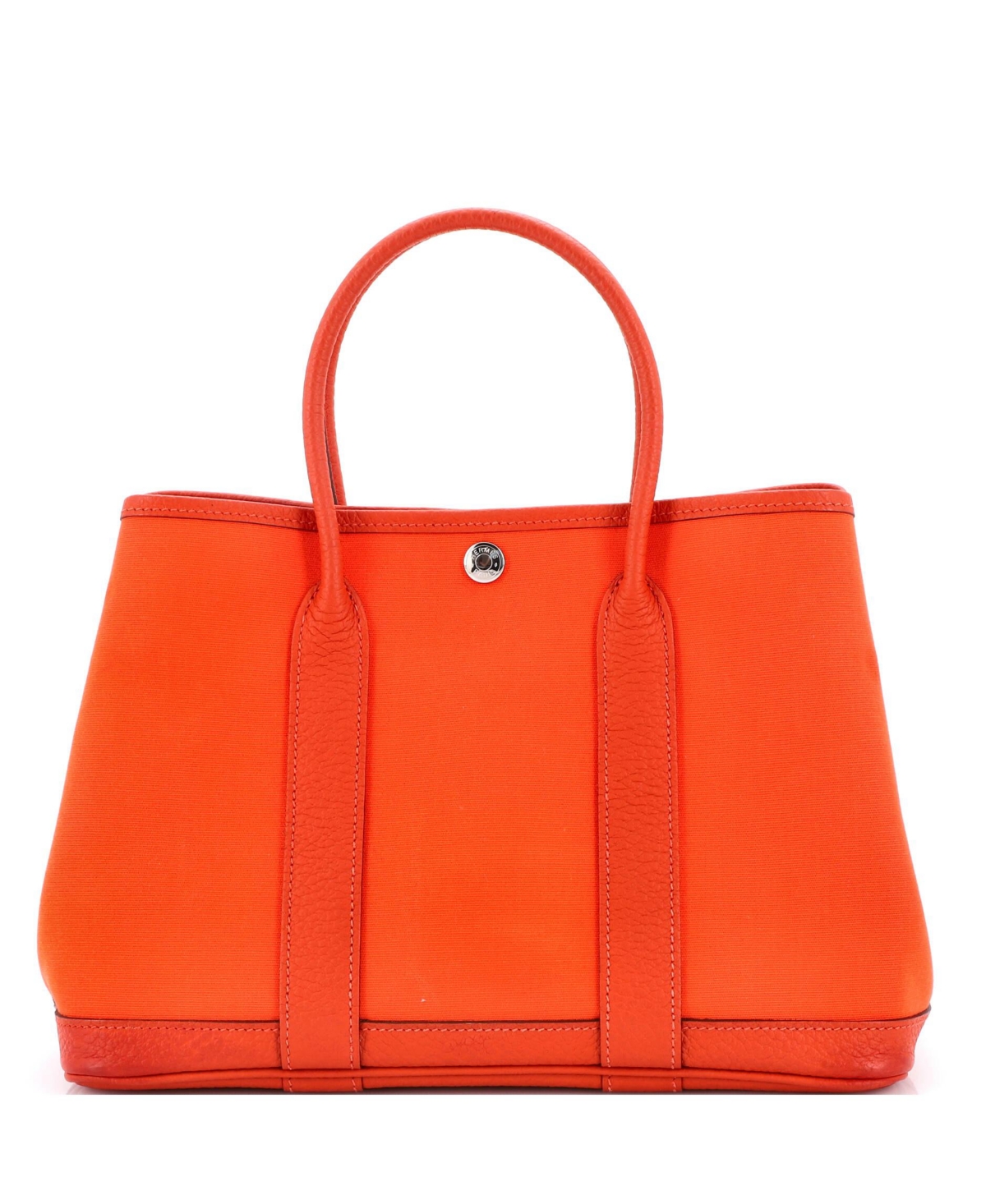 Pre-Owned HERMES 30 Garden Party Tote Toile and Leather