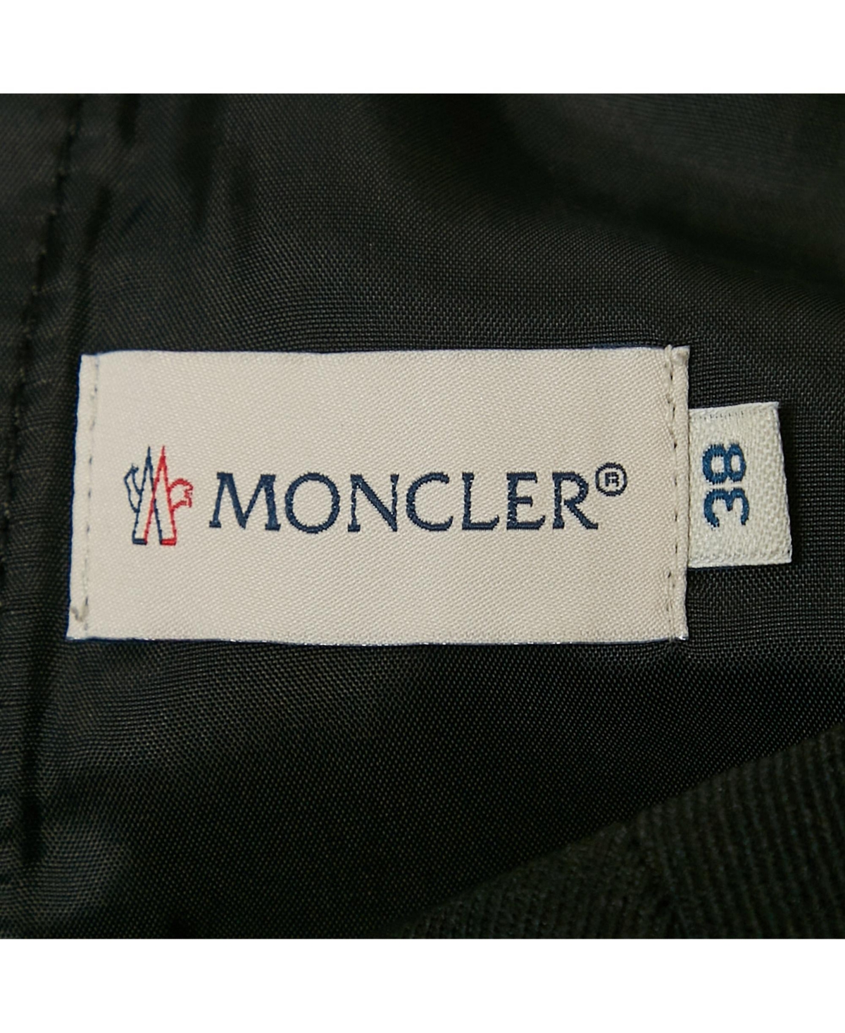 Pre-Owned Moncler Women's Black Gabardine Trousers