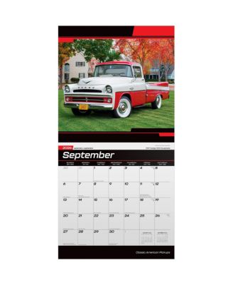 Classic American Pickups OFFICIAL | 2026 12 x 24 Inch Monthly Square Wall Calendar | Foil Stamped Cover | Plastic-Free