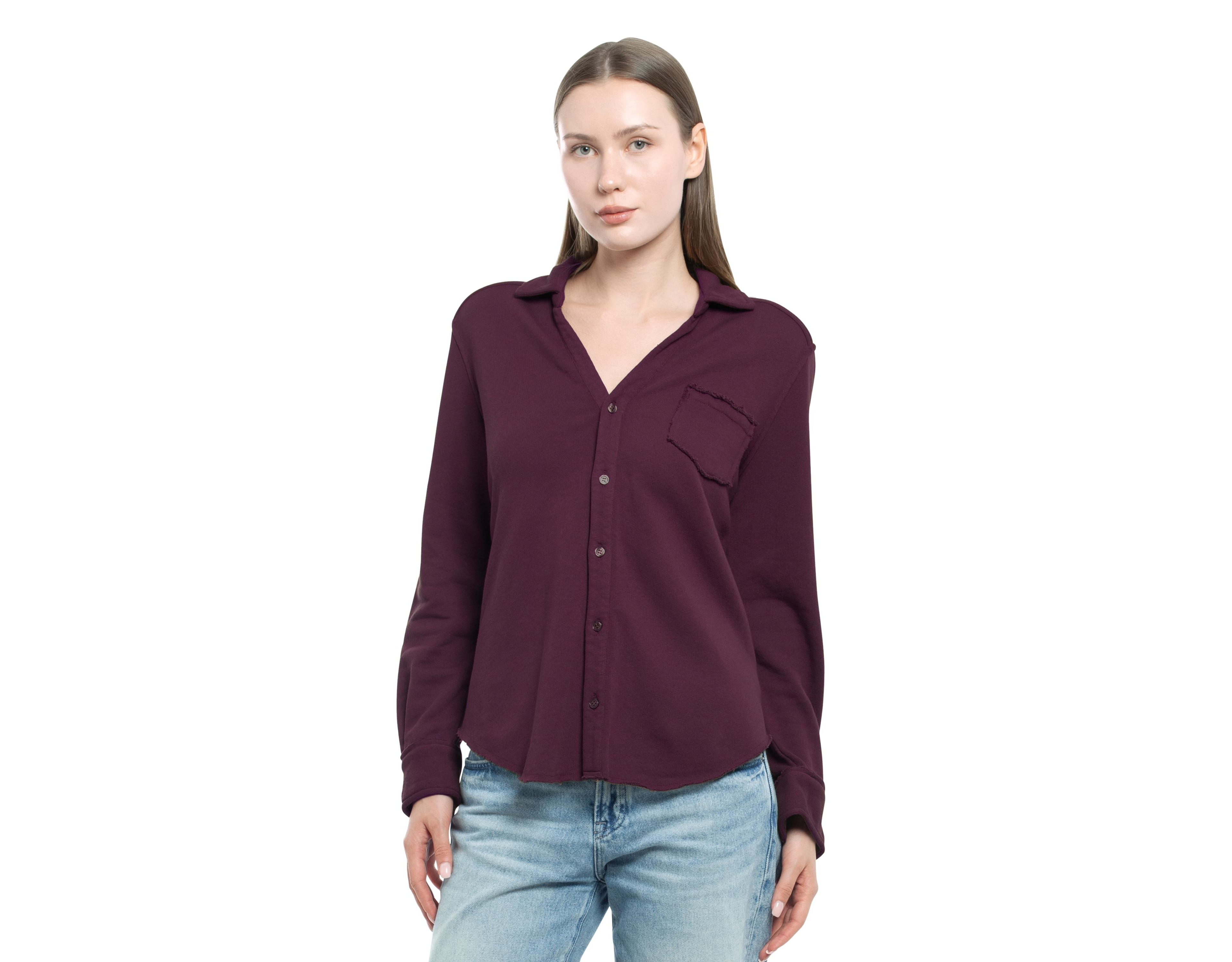 Wilt Clothing Women's Button Front Sweatshirt