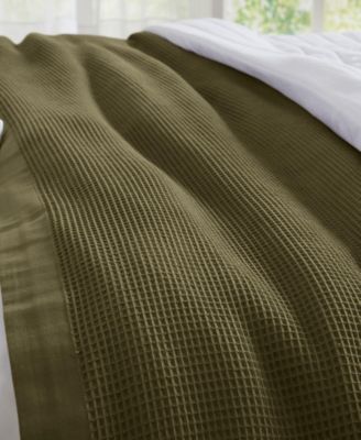 Lightweight Waffle Weave Summer Bedding Cotton Throw Blanket