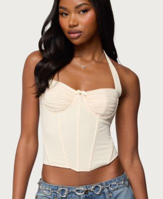 Women's Abigail Ruched Halter Corset
