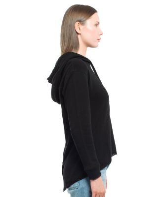 Women's Hi Lo Lace Hem Hoodie