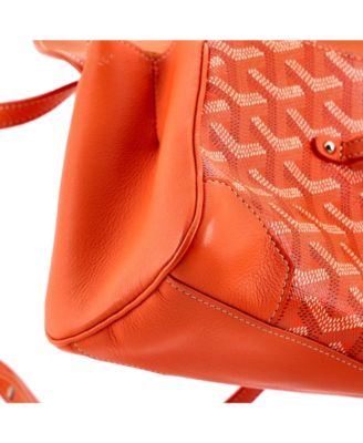 Mini Saigon Top Handle Bag Coated Canvas with Leather