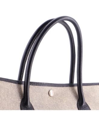 Pre-Owned HERMES 36 Garden Party Tote Toile and Leather