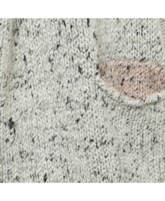 Women's Grey Knit Open Front Cardigan