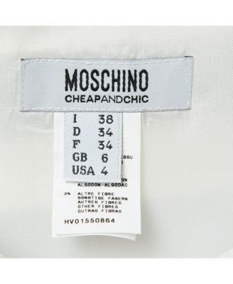 Women's Cheap And Chic White/navy Blue Stripe Cotton Mini Skirt