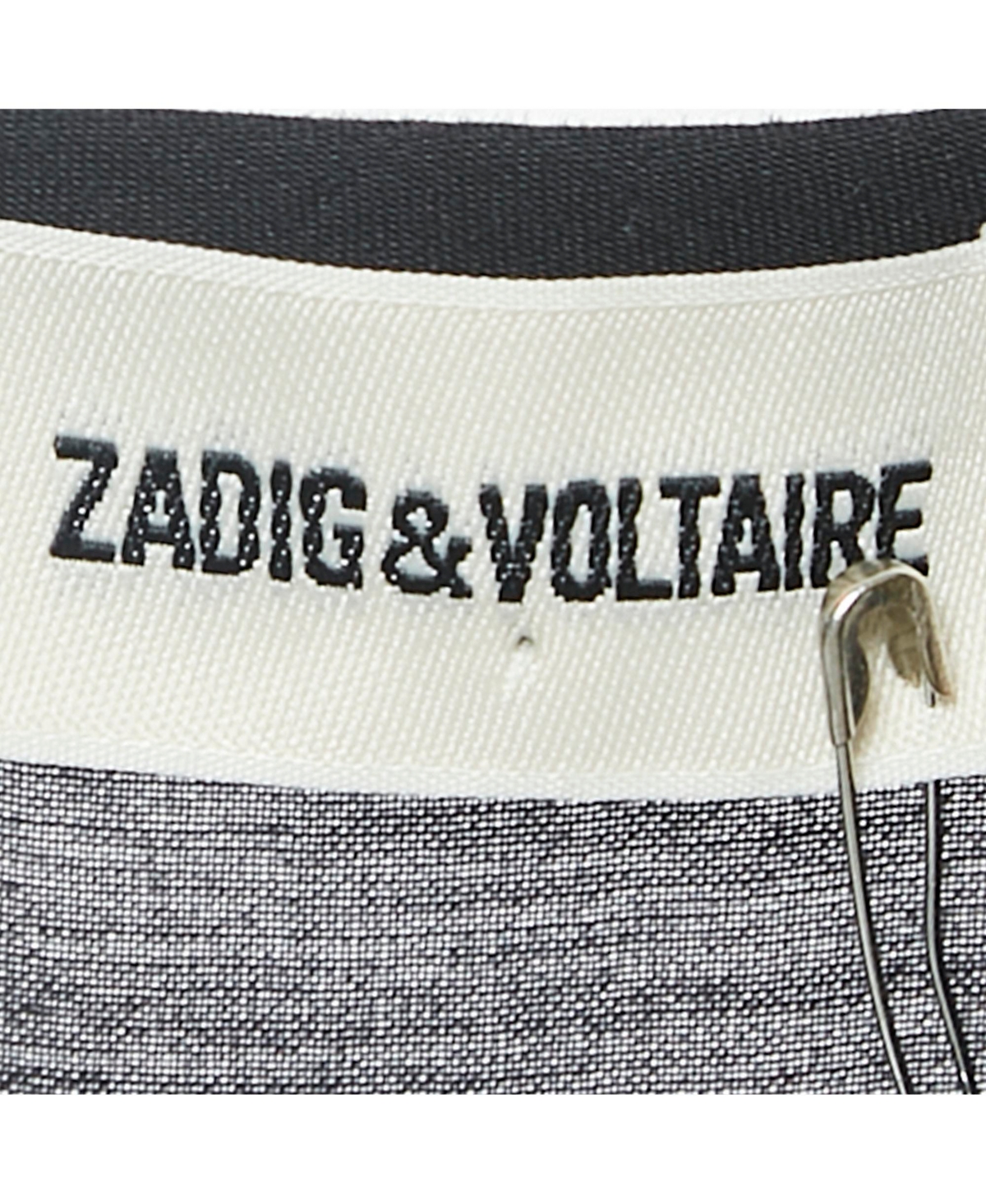 Pre-Owned Zadig & Voltaire Women's Black Cotton Lace Trimmed Tie-Up Detail Asymmetric Midi Dress