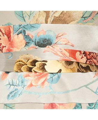 Women's Grey Floral Print Jersey Halter Neck Mini Dress