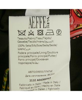 Women's Couture Black Biker Bag Print Silk Wrap