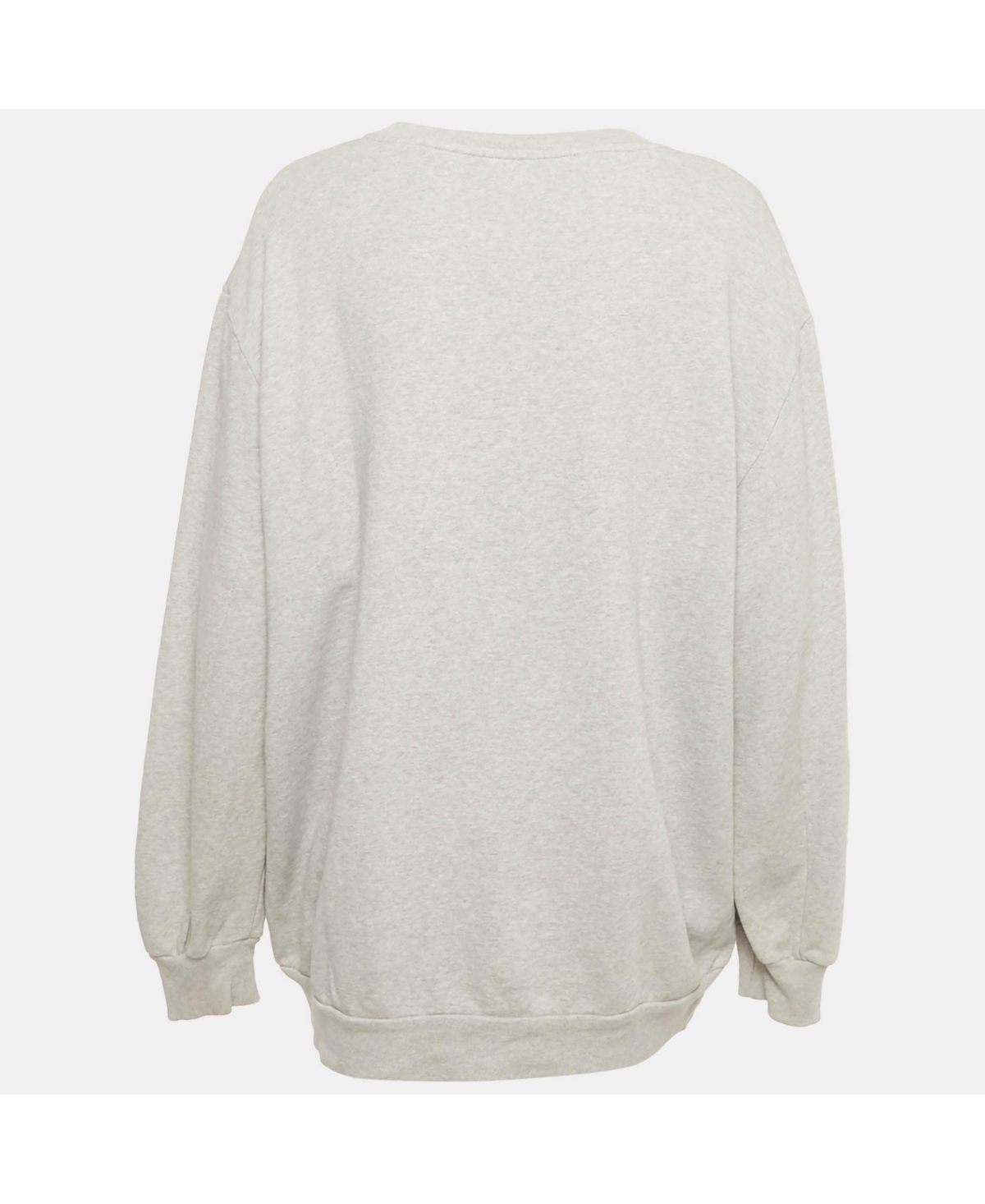 Pre-Owned Moschino Women's Couture Grey Rat-a-Porter Print Cotton Sweatshirt