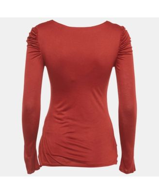 Women's Beige Cotton And Modal Faux Feather Detail T-Shirt