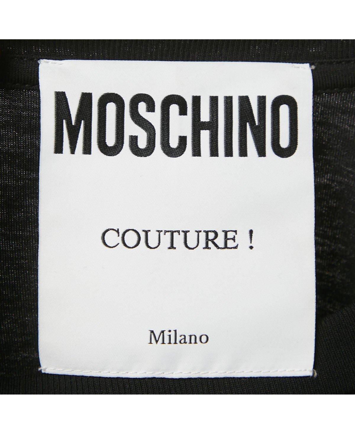 Pre-Owned Moschino Men's Couture Black Jersey Crew-Neck T-Shirt