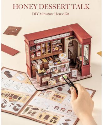 3D Puzzles Honey Dessert Talk Shop DIY Miniature House Kit Birthday Gifts