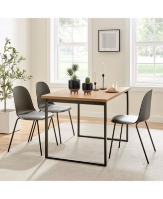 Milo Mortar Two Tone Flower Pot Planter Cachepot Set of 2 Sizes - Black and Walnut