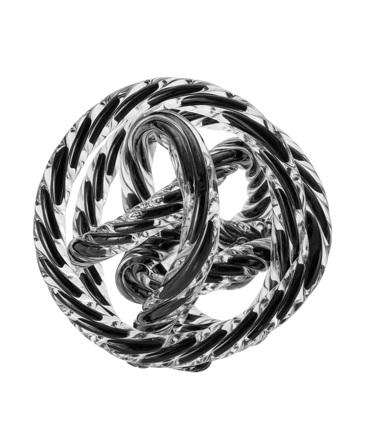 Danya B Nox Glass Knot Loop Sculpture