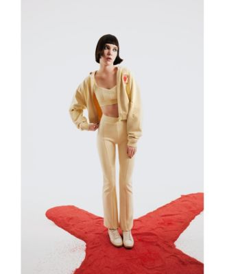 Women's Cotton Destroyed Zip-Up Hoodie