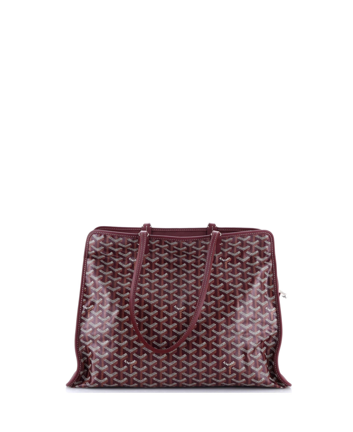 Pre-Owned Goyard Pm Hardy Pet Carrier Coated Canvas