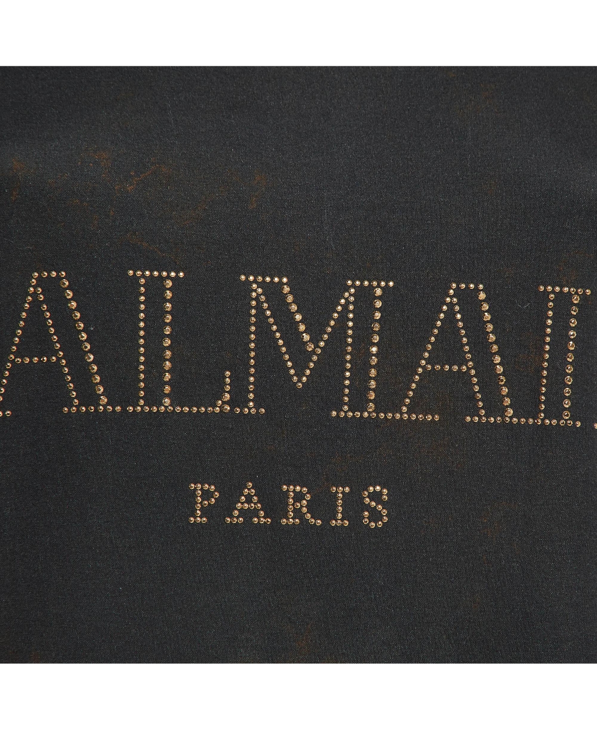 Pre-Owned Balmain Women's Black/yellow Printed Jersey Sleeveless T-Shirt