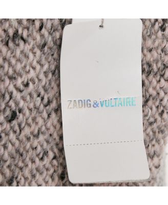 Women's Grey Knit Open Front Cardigan