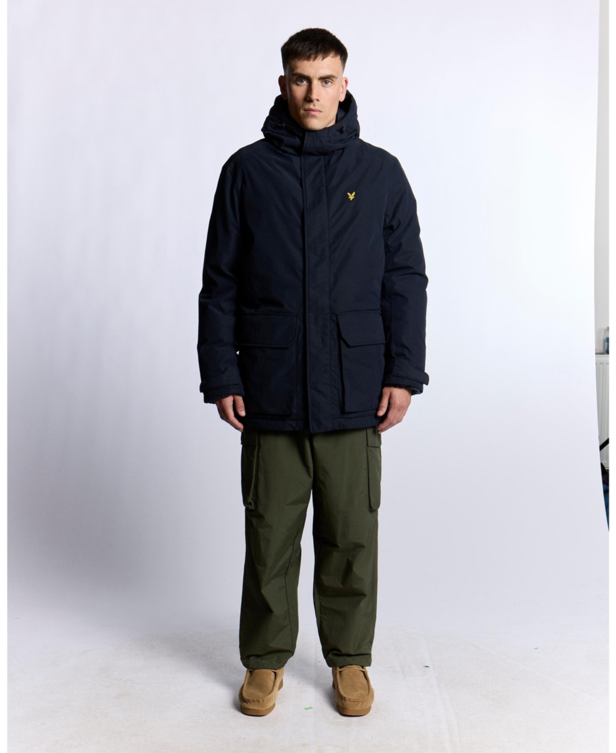 Lyle & Scott Men's Long Sleeve Hooded Membrane Parka