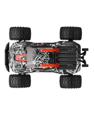Remote Control Car, 1:14 4WD Off-Road Monster Truck 38 km/h, Wheelie Stunt RC Car with 2 Batteries, Racing Gift for Kids 8