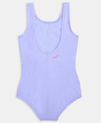 Girls' 4-6X Doodle Floral U-Back Swimsuit