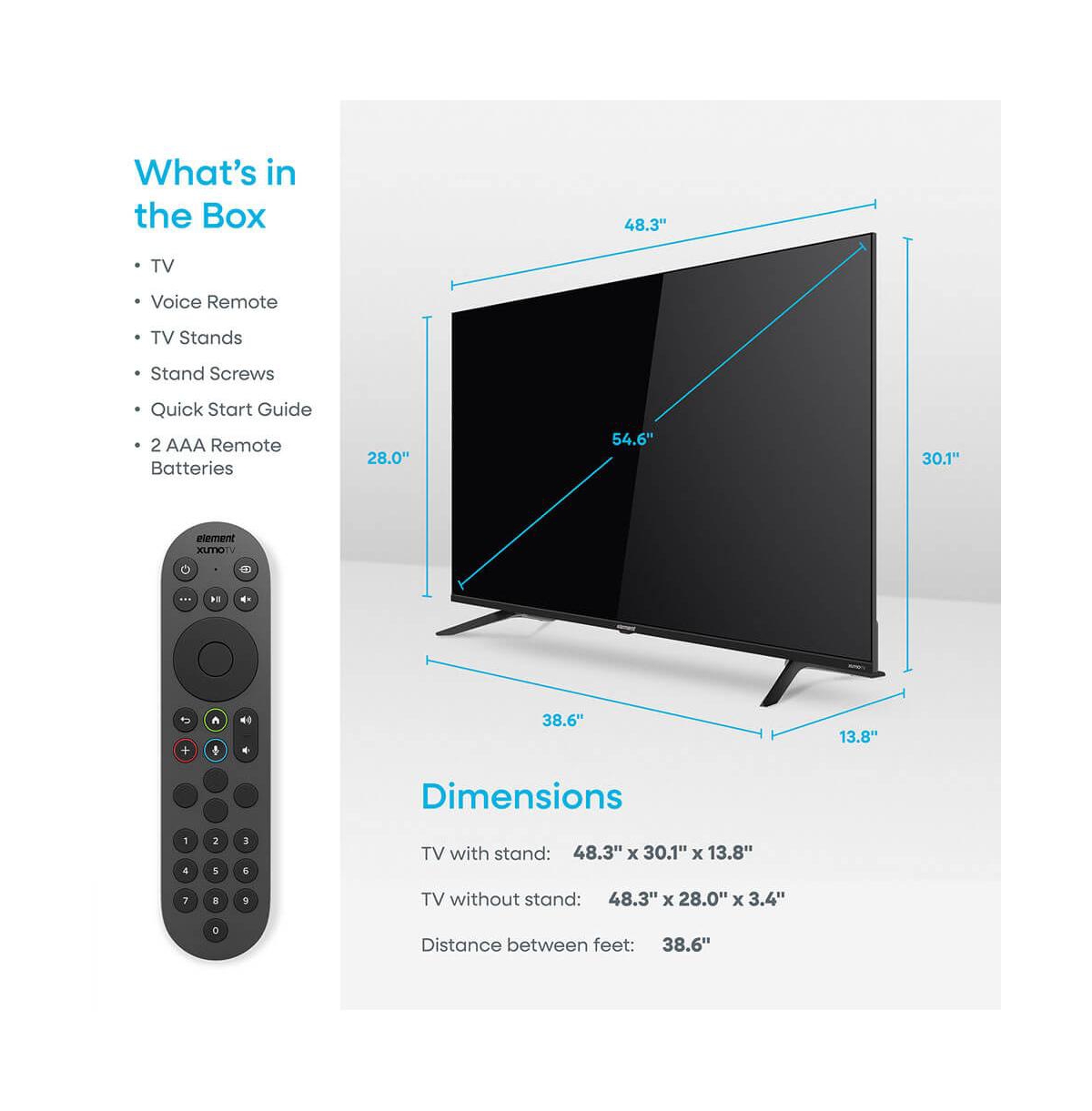 Element 55" Revolution Series 4K Uhd Hdr Led Smart Xumo Tv - E550AE55CG