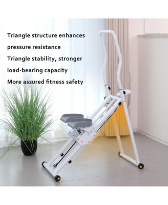 Vertical Climber, Low-Impact Full Body Cardio for Home, Foldable Design with LCD Display