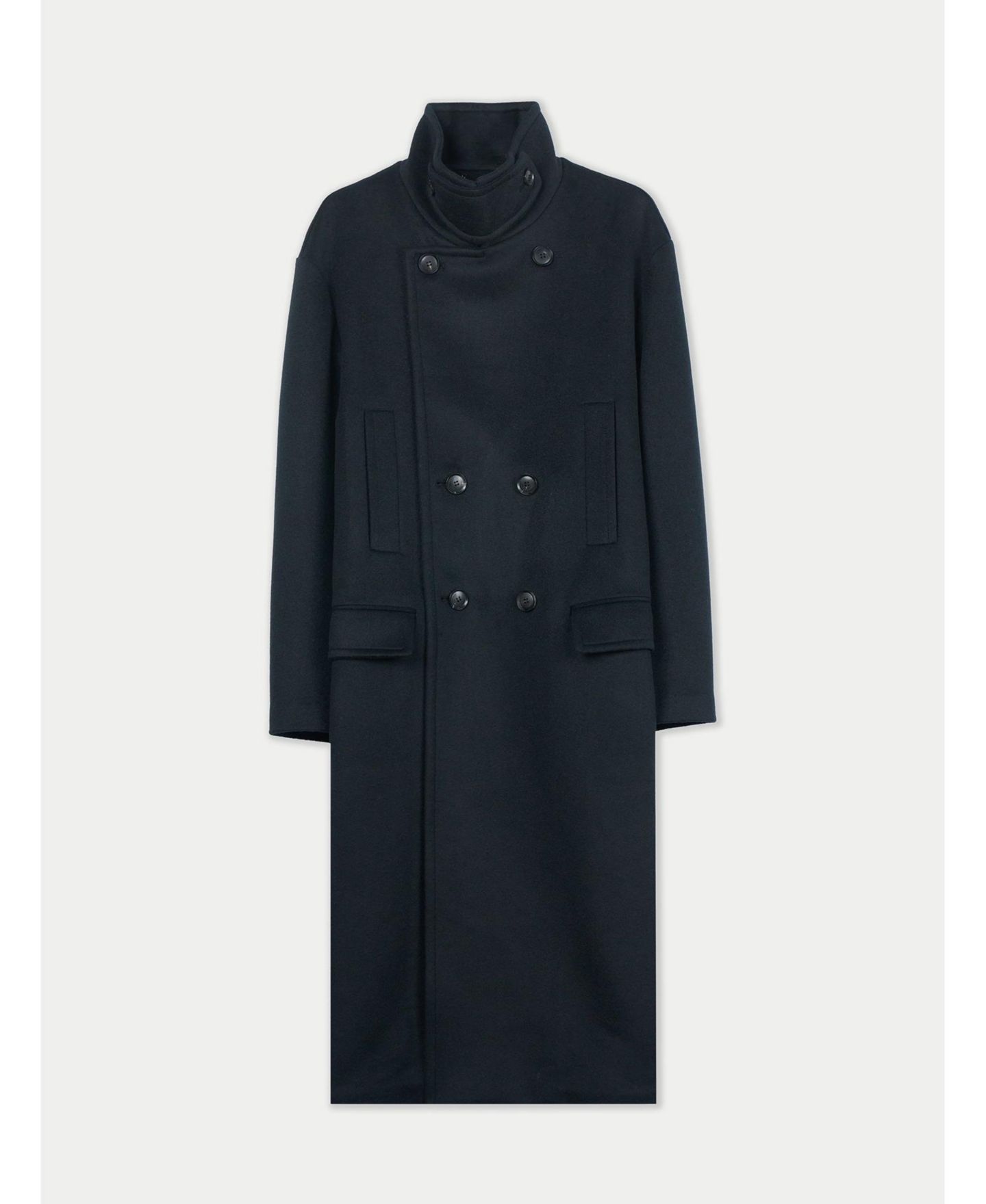 Пальто Gobi Cashmere Unisex Cashmere Trench, цвет: Чёрный — фото 2