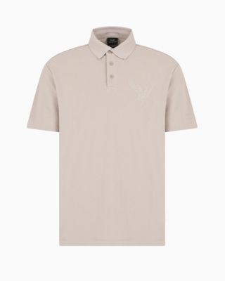 Men's Short Sleeve Eagle Graphic Polo Shirt