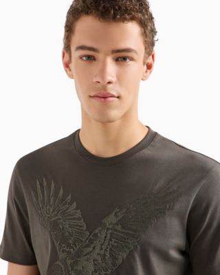 Men's Short Sleeve Crewneck Eagle Graphic T-Shirt