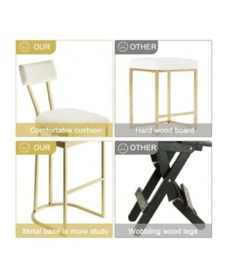 Home Bar Stools Set Of 4, Counter Height Bar Stools For Kitchen Counter, Island Chairs For Dining Table, Tall Barstools For Kitchen