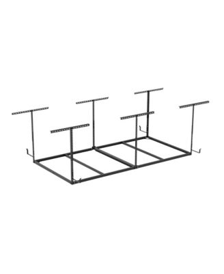 OHK Frame-Only OHK Series Ceiling Mounted Overhead Garage Storage Rack, Black — 48" X 96"